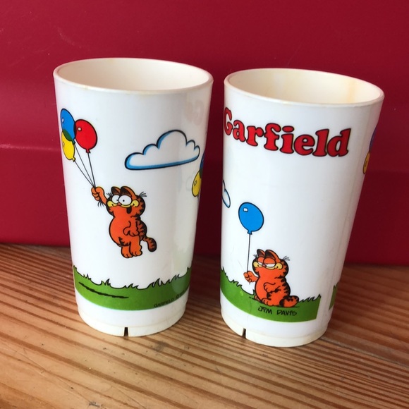 Vintage Garfield Juice Glasses - Picture 2 of 5